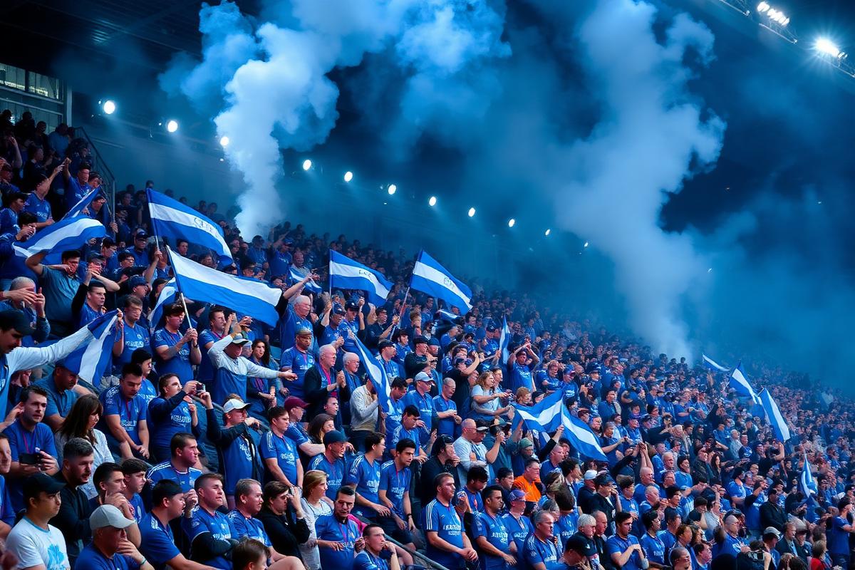 Suporter memenuhi tribun stadion
